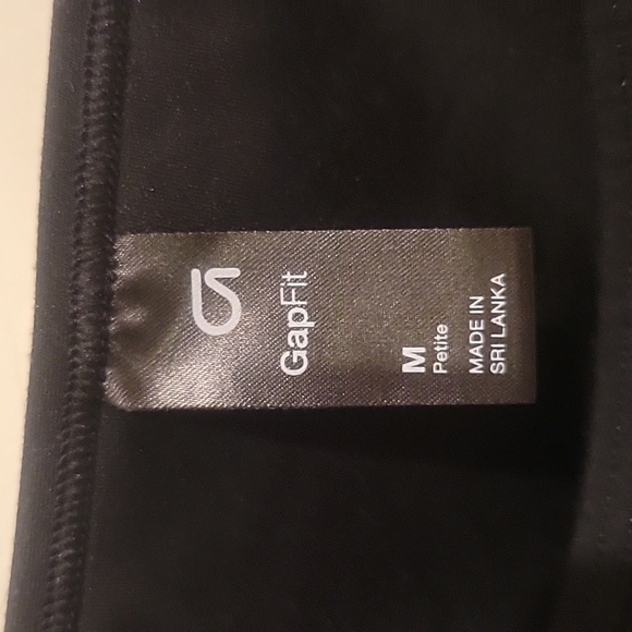 GAP Black One-Piece Bodysuit Jumpsuit Cutout Back Size M Petite Athleisure - Picture 4 of 6